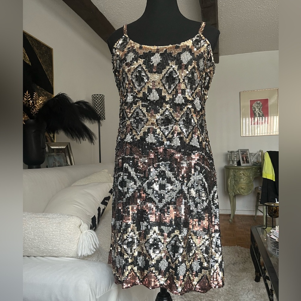 Parker Women's Navajo Sequin Cocktail / Evening Dress
